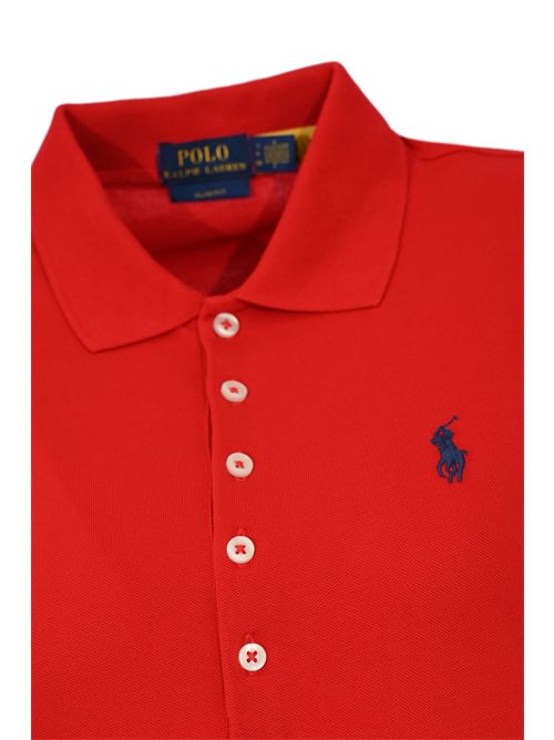 Polo in cotone con logo Rosso POLO RALPH LAUREN | 211870245004